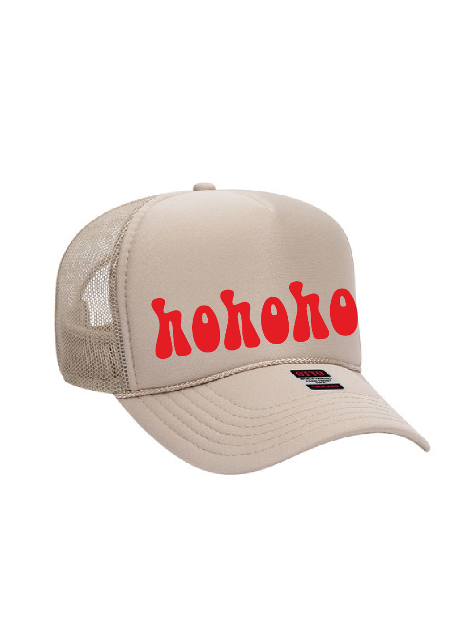 ho ho ho  High Crown Foam Trucker Hat / Christmas