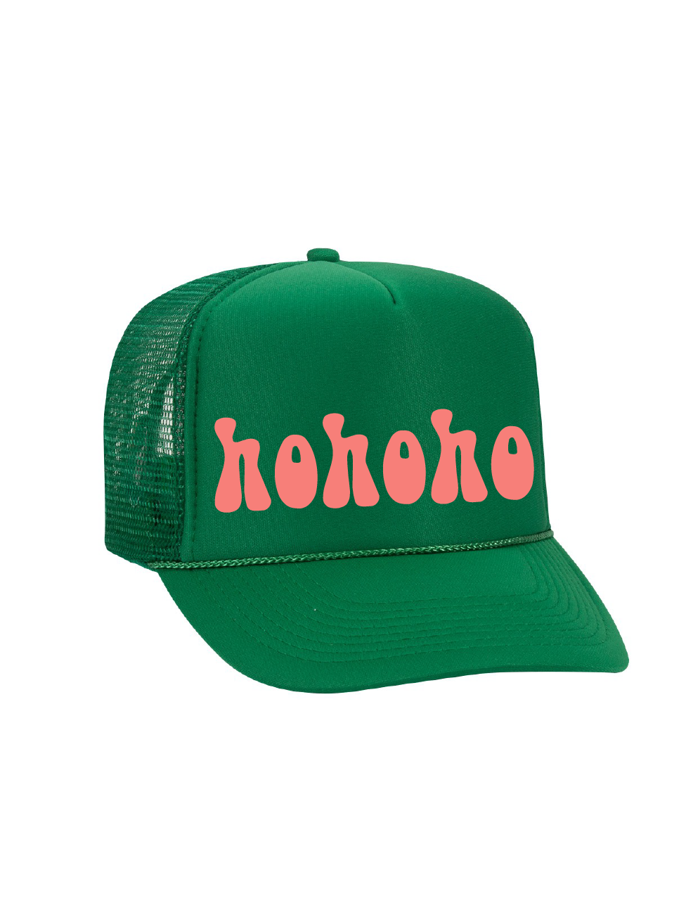 ho ho ho  High Crown Foam Trucker Hat / Christmas