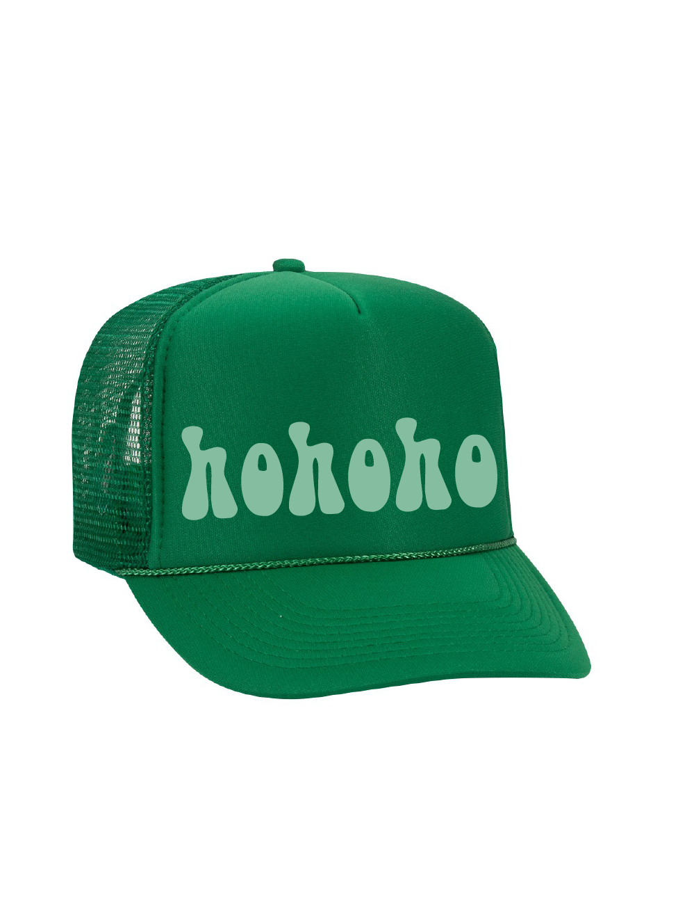 ho ho ho  High Crown Foam Trucker Hat / Christmas