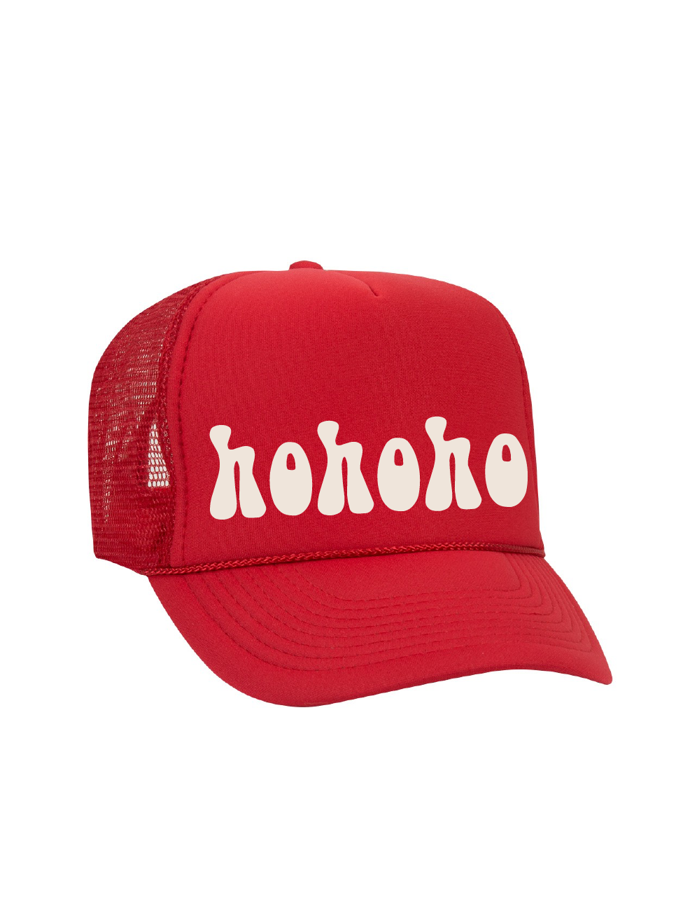 ho ho ho  High Crown Foam Trucker Hat / Christmas