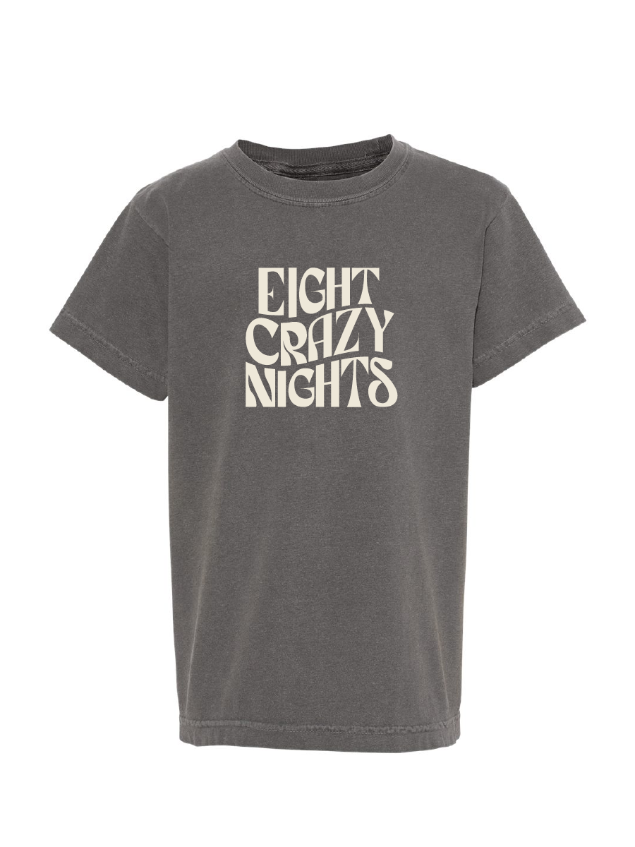 Eight Crazy Nights / Heavyweight Ring Spun Tee / 4 colors / Hanukkah