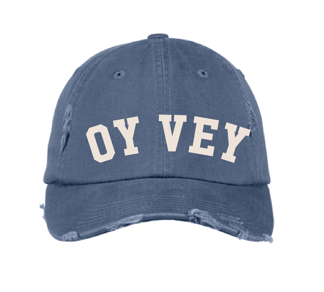 Oy Vey / Distressed Cap / Scotland Blue / Hanukkah