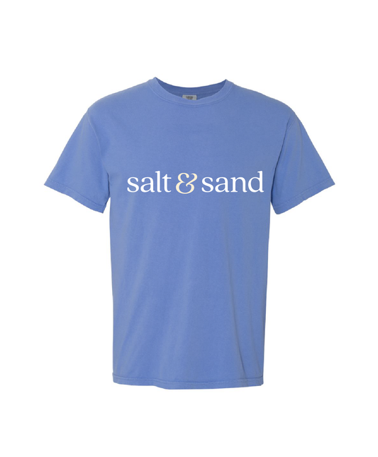 Salt & Sand / Heavyweight Ring Spun Tee / Mystic Blue / Coastal