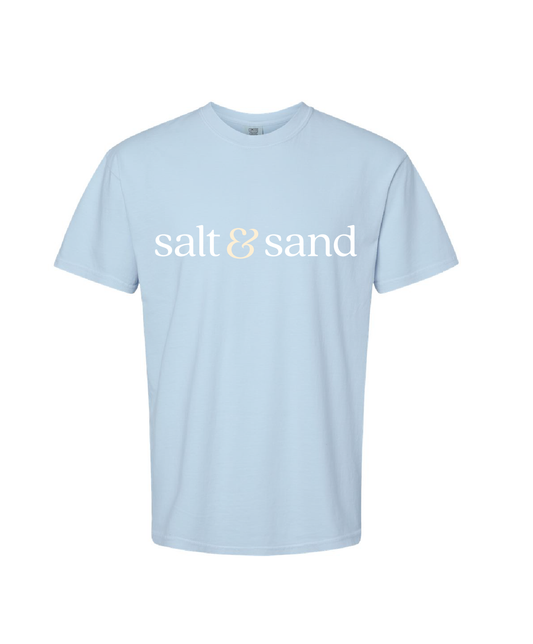Salt & Sand / Heavyweight Ring Spun Tee / Hydrangea / Coastal