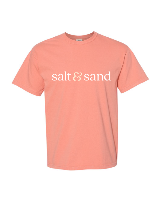 Salt & Sand / Heavyweight Ring Spun Tee / Terracotta / Coastal