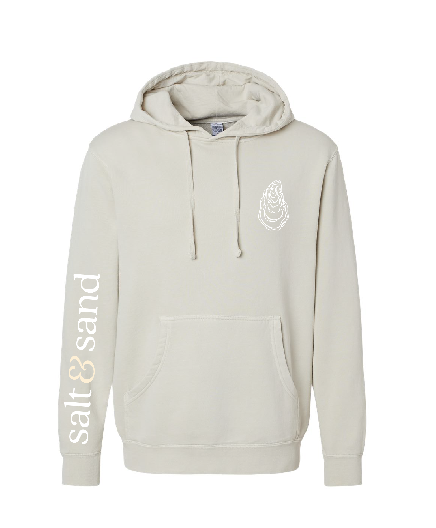 Midweight Pigment-Dyed Hooded Sweatshirt / Pigment Ivory / Coastal