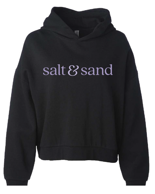 Women's California Wave Wash Hooded Sweatshirt / Black / Coastal