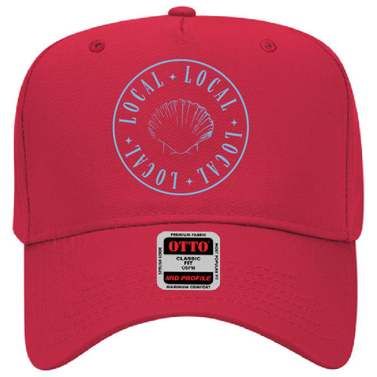 Shell Mid Profile Baseball Cap / 5 Colors / Local