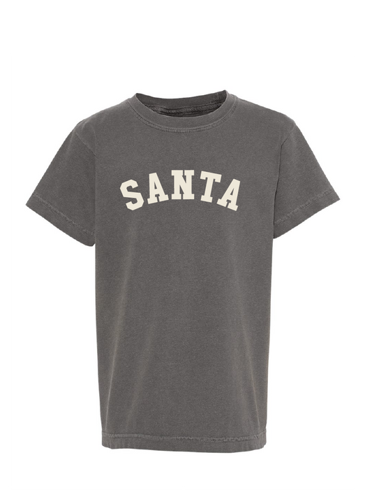 SANTA / YOUTH Garment-Dyed Heavyweight T-Shirt / Pepper / Christmas