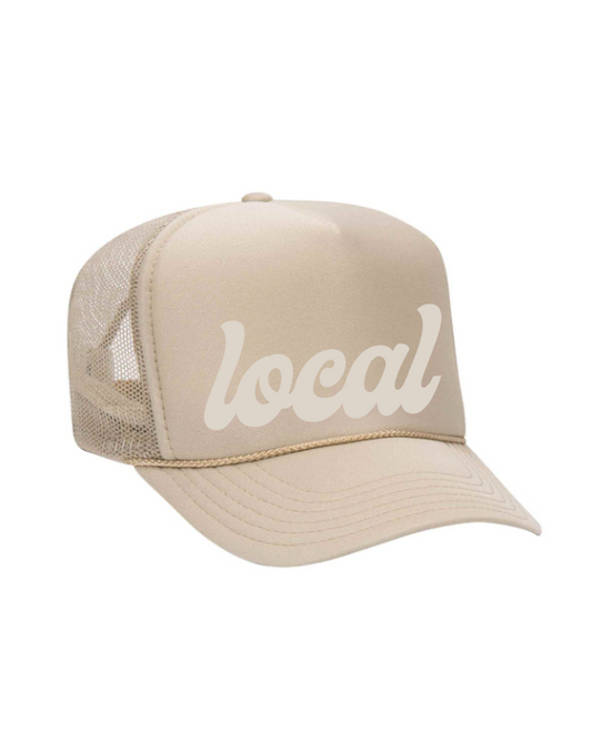 High Crown Foam Trucker Hat / Ivory / Local