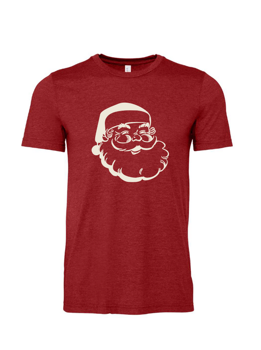 Vintage Santa / Unisex Heather Softstyle Short Sleeve Tee / 2 Colors / Christmas