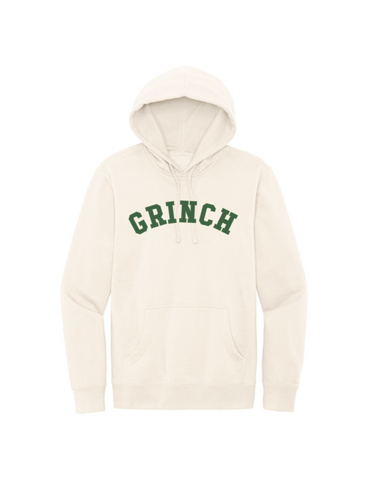 Grinch / Fleece Hoodie / Gardenia / Christmas