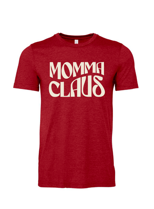 Momma Claus / Unisex Heather Softstyle Short Sleeve Tee / 2 Colors / Christmas