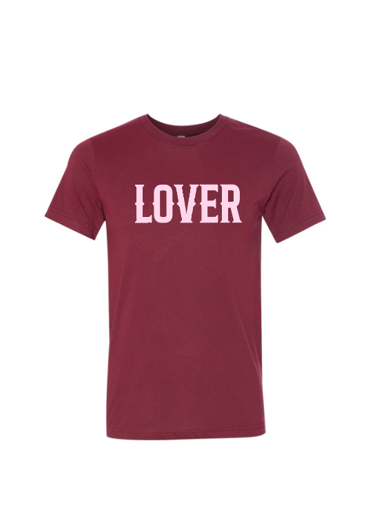 Lover / Unisex Softstyle Short Sleeve Tee (Youth & Adult) / 5 Colors / Valentine's Day