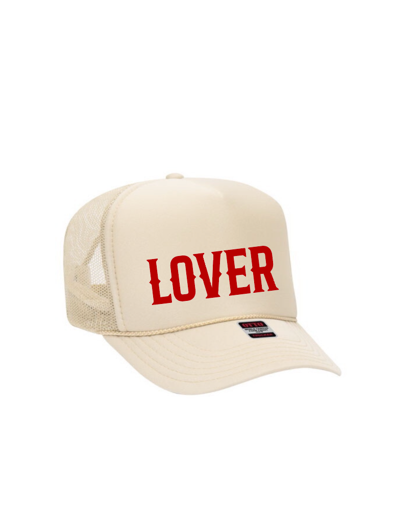 Lover / 5-Panel High Crown Foam Trucker Hat / 4 colors / Valentine's Day