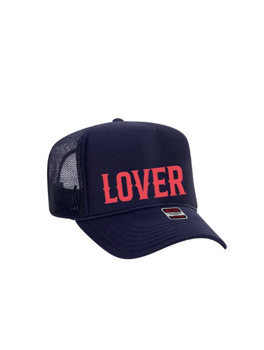 Lover / 5-Panel High Crown Foam Trucker Hat / 4 colors / Valentine's Day