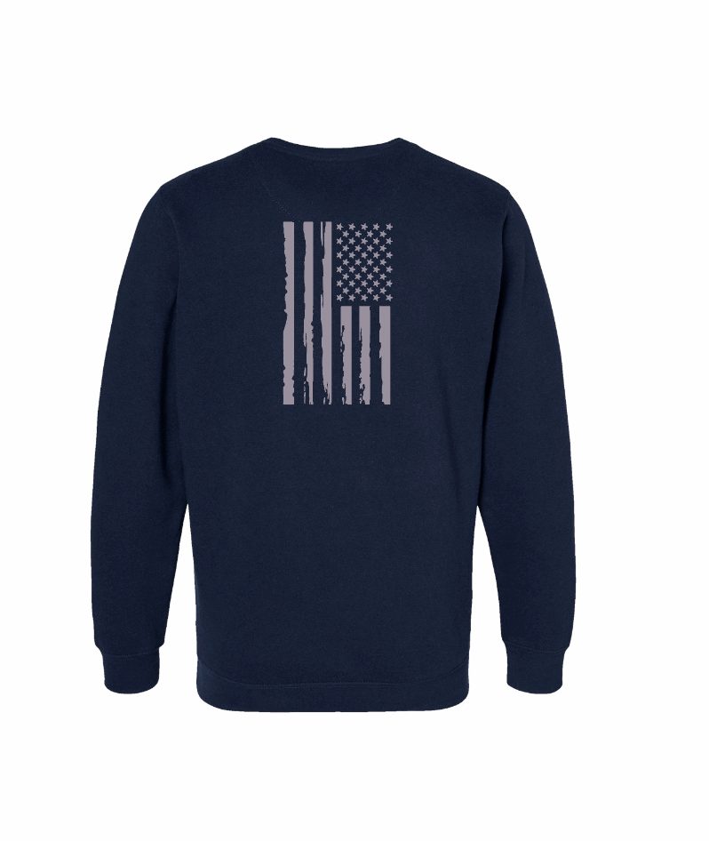 Elevated Fleece Crewneck Sweatshirt / Navy / Patriotic