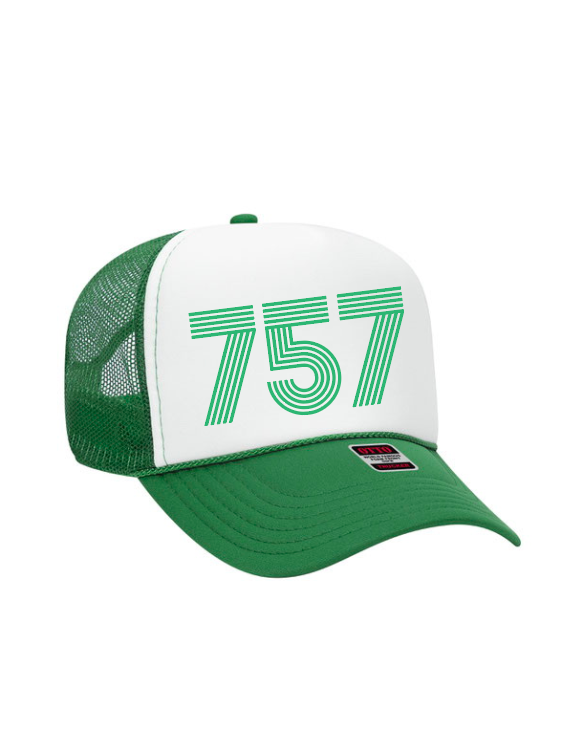 757 / Mid Profile Foam Trucker Hat / St. Patrick's