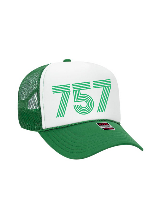 757 / Mid Profile Foam Trucker Hat / St. Patrick's