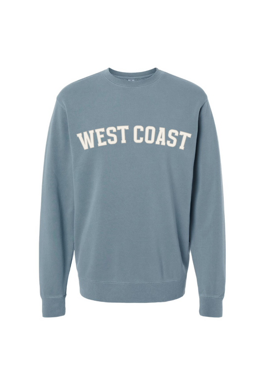 Midweight Pigment-Dyed Crewneck Sweatshirt / Pigment Slate  / West Coast