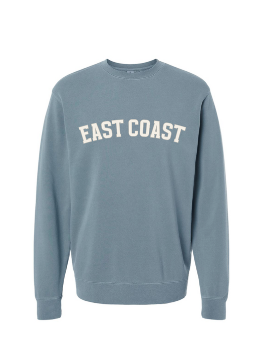 Midweight Pigment-Dyed Crewneck Sweatshirt / Pigment Slate  / East  Coast