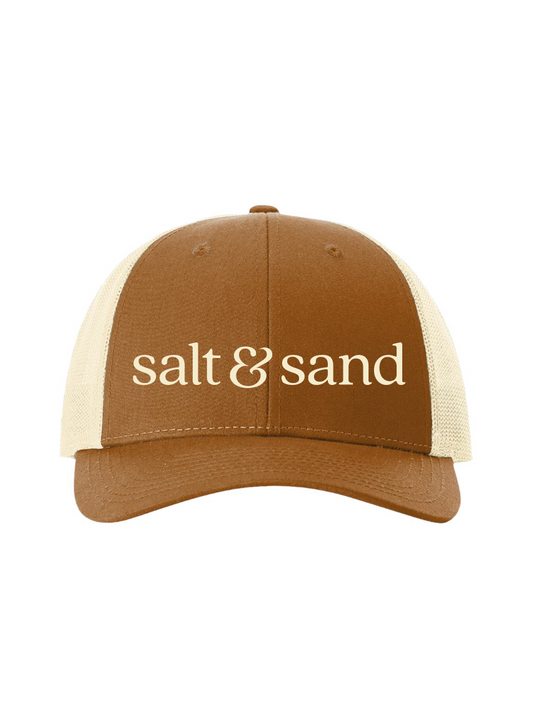 Snapback Trucker Cap / Duck Brown + Birch  / Salt and Sand