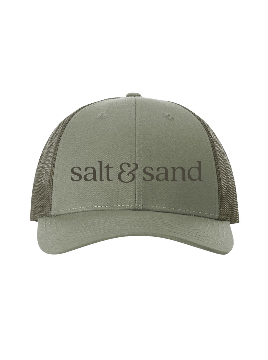 Snapback Trucker Cap / Sage + Sage  / Salt and Sand