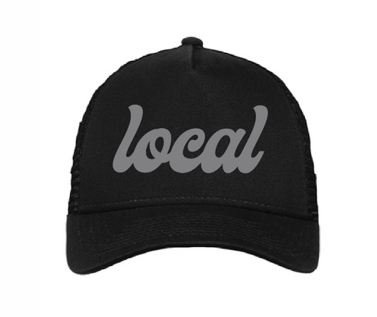 Snapback Trucker Cap / Black / Local