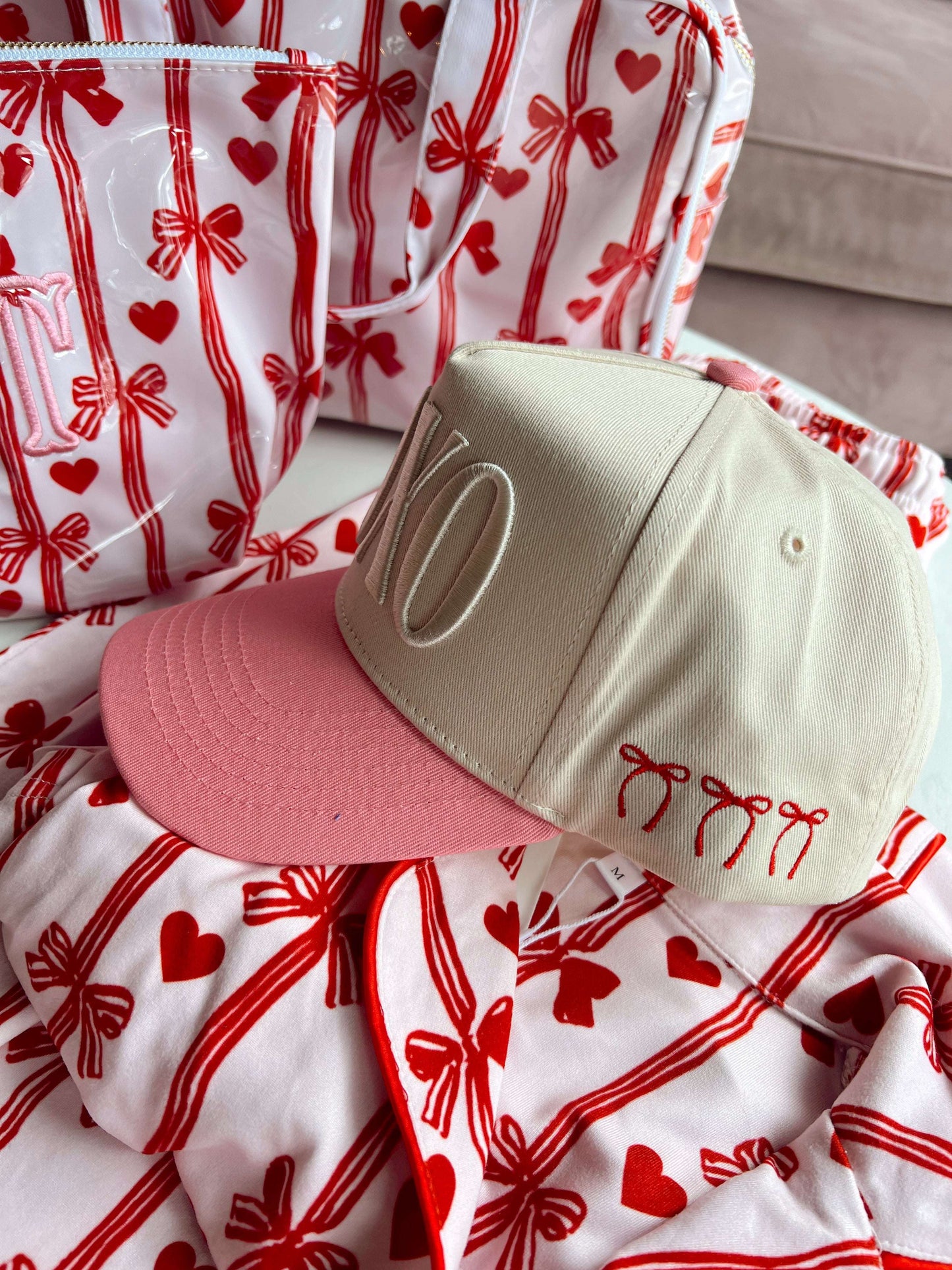 XOXO - Pink Vintage Hat KenzKustomz