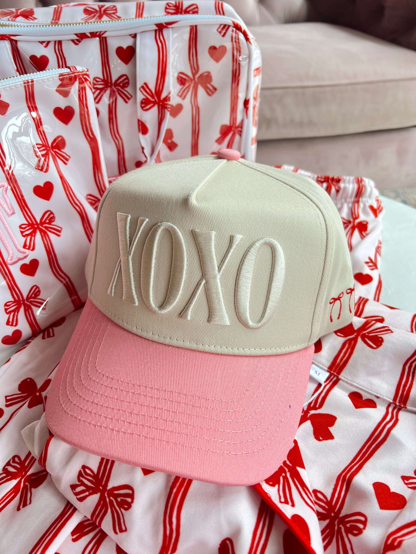 XOXO - Pink Vintage Hat KenzKustomz