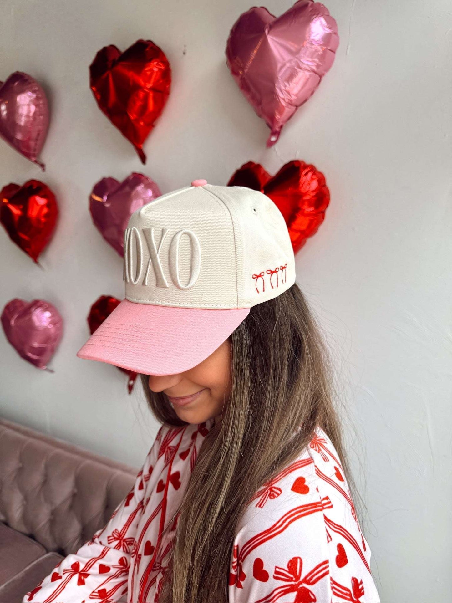 XOXO - Pink Vintage Hat KenzKustomz