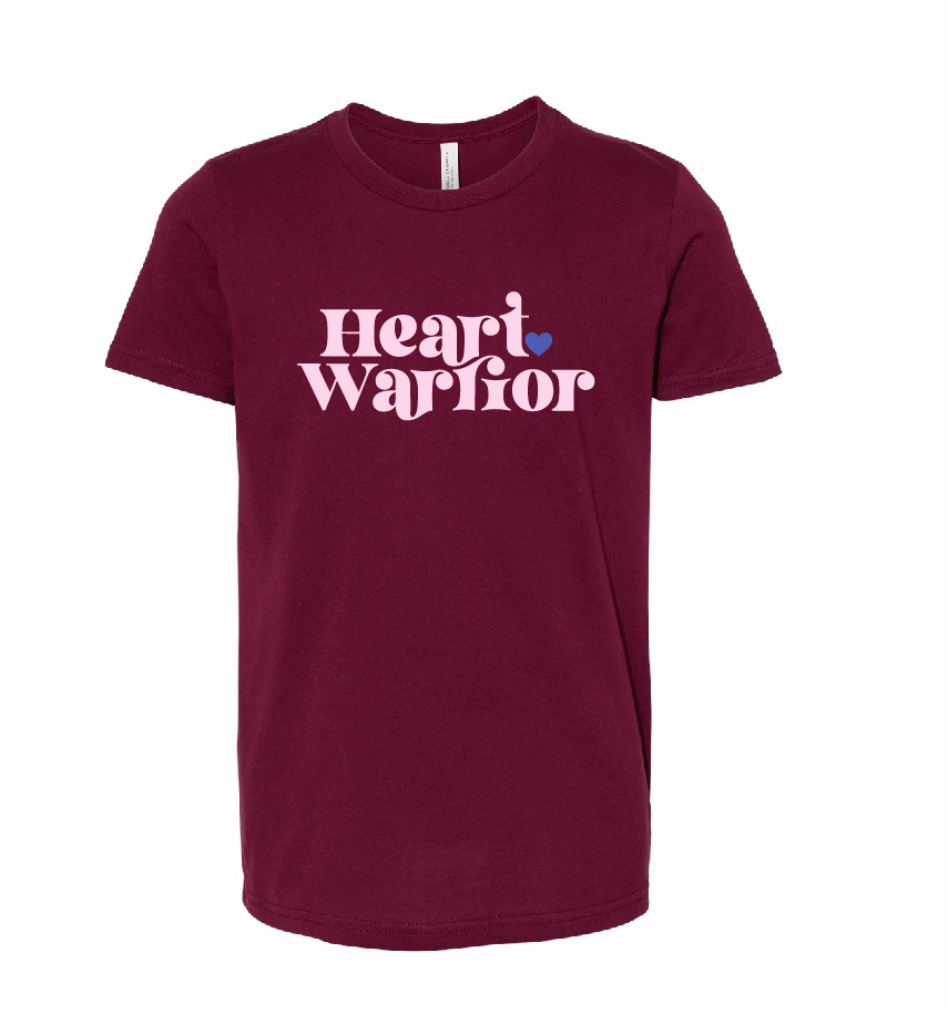 Heart Warrior / Unisex Softstyle Short Sleeve Tee (Youth & Adult) / 5 Colors / Valentine's Day