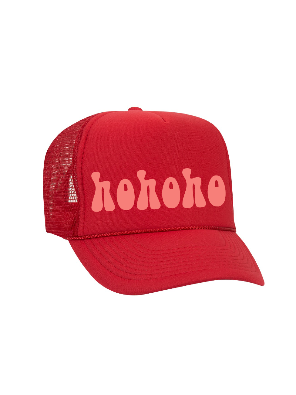 ho ho ho  High Crown Foam Trucker Hat / Christmas