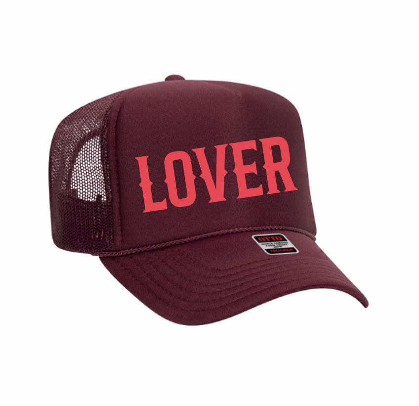 Lover / 5-Panel High Crown Foam Trucker Hat / 4 colors / Valentine's Day