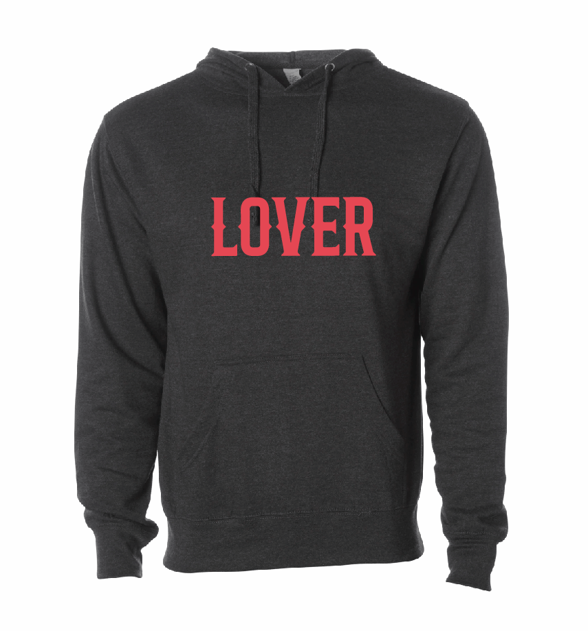 Lover / Midweight Hooded Sweatshirt / 5 Colors / Valentine's Day