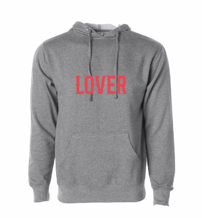 Lover / Midweight Hooded Sweatshirt / 5 Colors / Valentine's Day