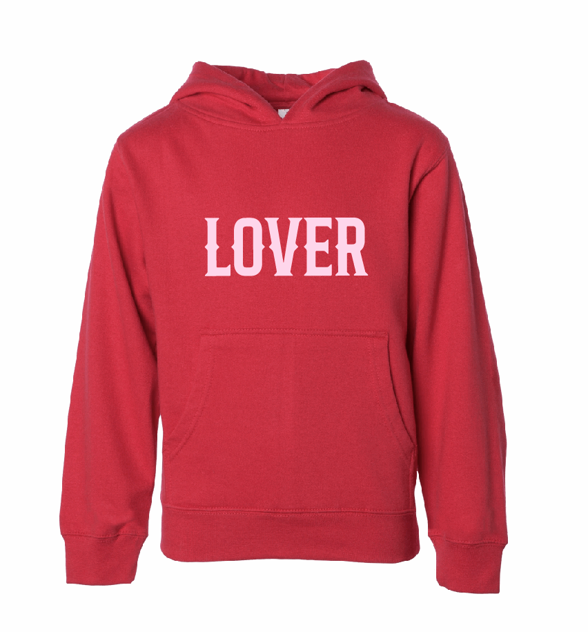 Lover / Salt & Sand / YOUTH Fleece Hoodie / 5 Colors / Valentine's Day