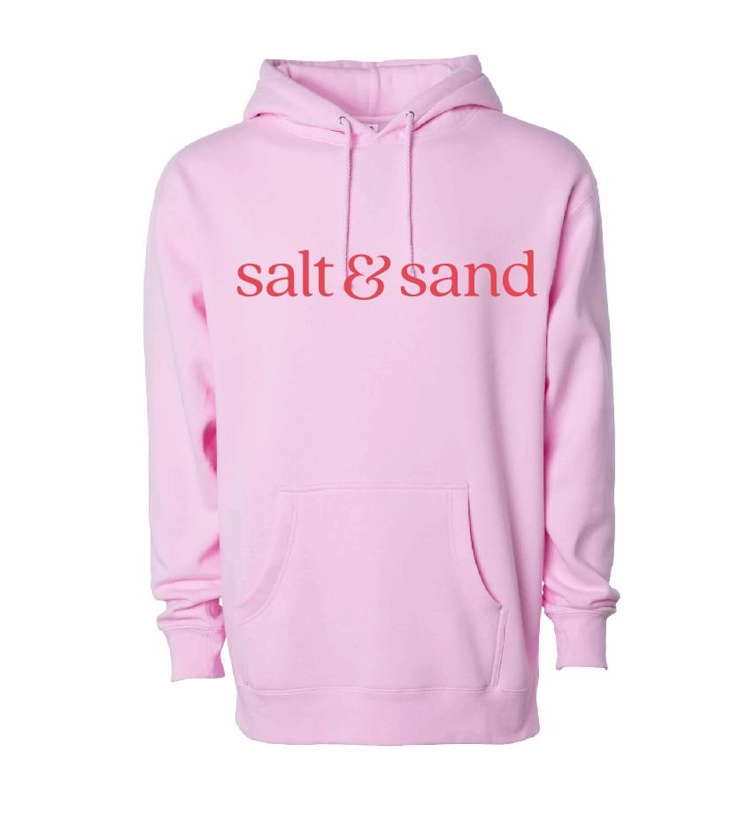 Salt & Sand / Midweight Hooded Sweatshirt / 3 Colors / Valentine's Day