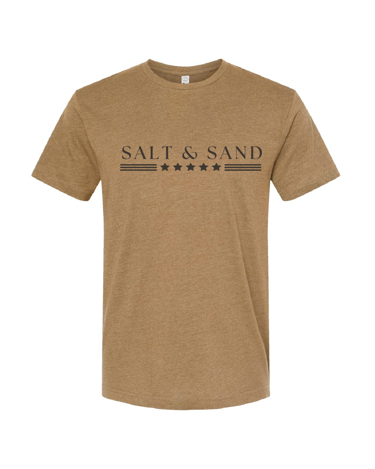 Flag / Fine Jersey Unisex T-Shirt / Vintage Coyote Brown / Patriotic saltandsandshop