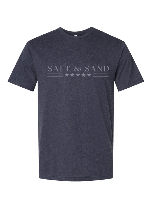 Flag / Fine Jersey Unisex T-Shirt / Vintage Navy / Patriotic