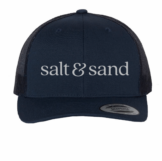 Snapback Trucker Cap / Navy / Salt and Sand