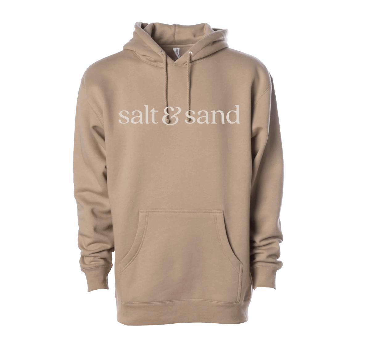 Heavyweight Hooded Pullover Sweatshirt / Sandstone / Salt and Sand