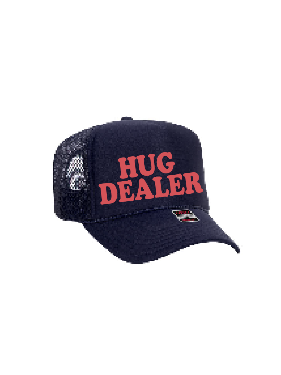 Hug Dealer / 5-Panel High Crown Foam Trucker Hat / 4 colors / Valentine's Day