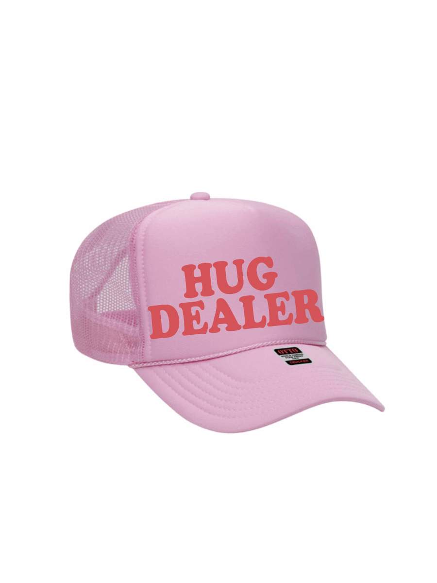 Hug Dealer / 5-Panel High Crown Foam Trucker Hat / 4 colors / Valentine's Day