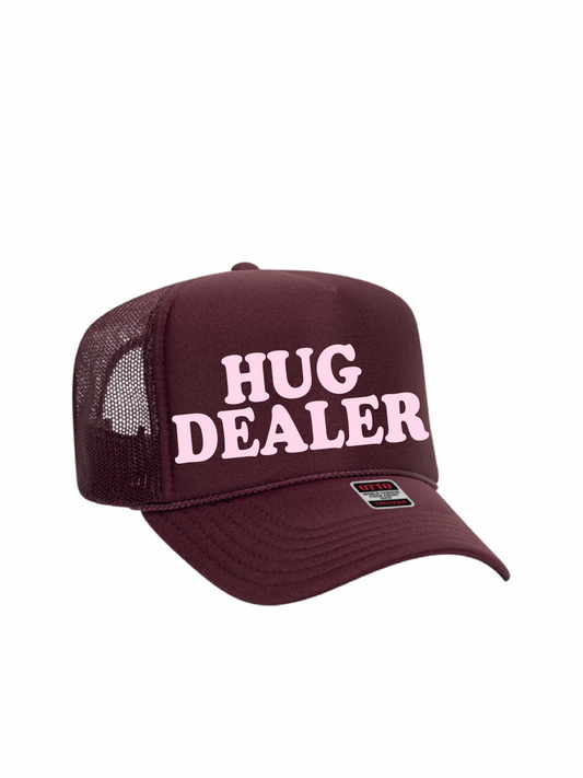 Hug Dealer / 5-Panel High Crown Foam Trucker Hat / 4 colors / Valentine's Day