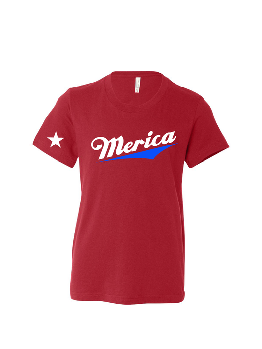 'Merica / Unisex Softstyle Short Sleeve Tee (Youth & Adult) / 3 Colors / Patriotic